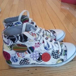 Coach ladies high-top sneakers